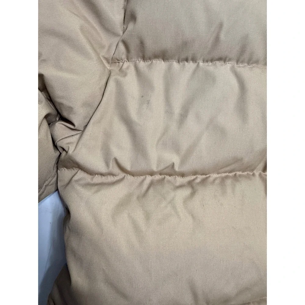 Vintage The North Face Brown Label Down Puffer‎ Jacket Tan Made in USA Medium